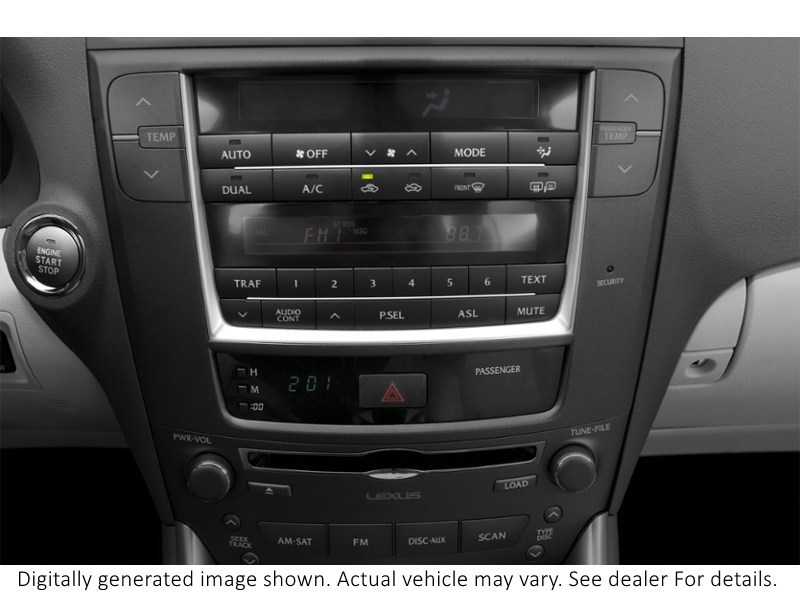 2011 Lexus Is 350 4Dr Sdn AWD Interior Shot 2