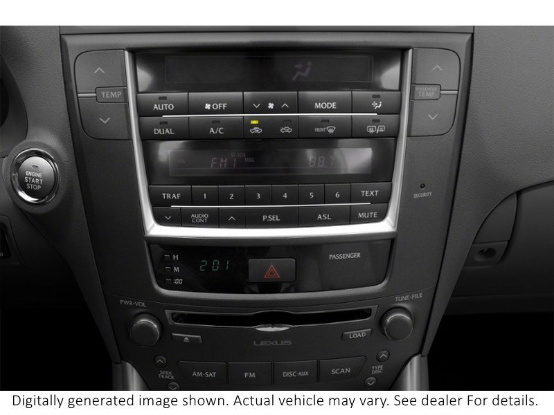 2012 Lexus Is 250 4Dr Sdn Auto AWD Interior Shot 2