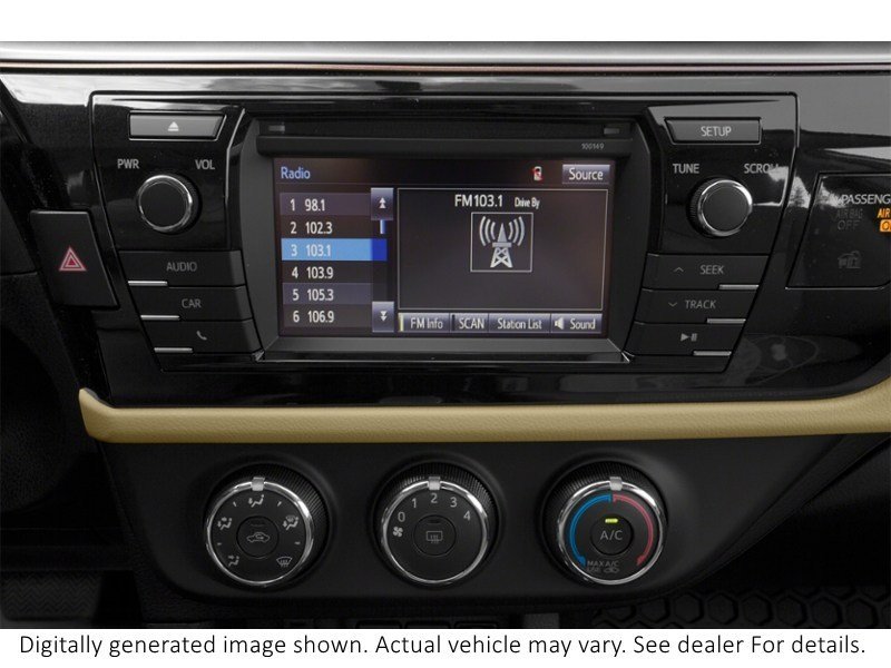 2016 Toyota Corolla 4Dr Sdn CVT LE Interior Shot 2