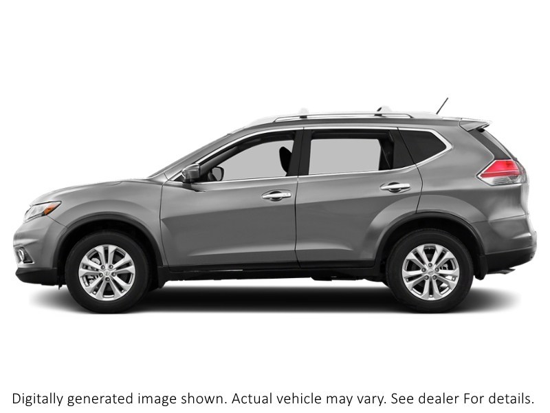 2014 Nissan Rogue AWD 4Dr SV Brilliant Silver Metallic  Shot 3