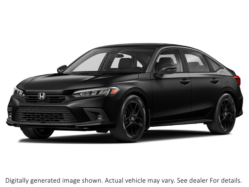 2022 Honda Civic Sedan Sport CVT Crystal Black Pearl  Shot 3