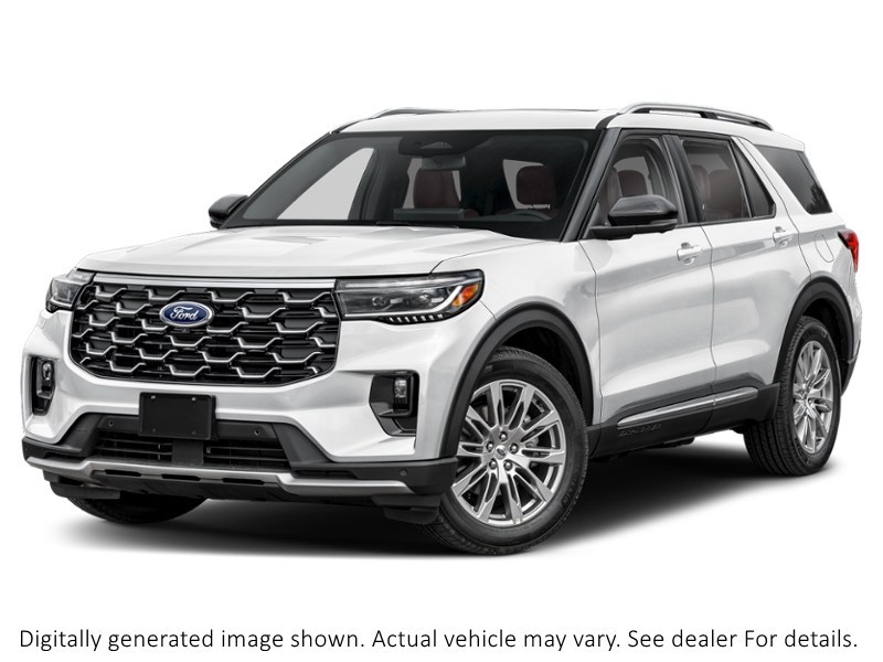 2026 Ford Explorer Platinum 4WD Space White Metallic  Shot 4