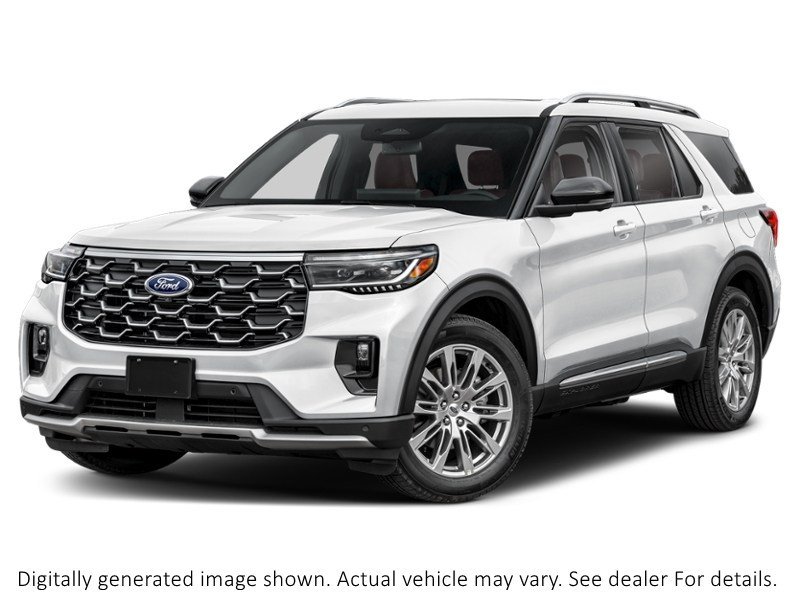 2026 Ford Explorer Platinum 4WD Space White Metallic  Shot 4