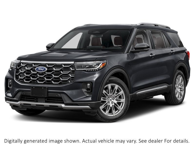 2027 Ford Explorer Platinum 4WD Agate Black Metallic  Shot 4