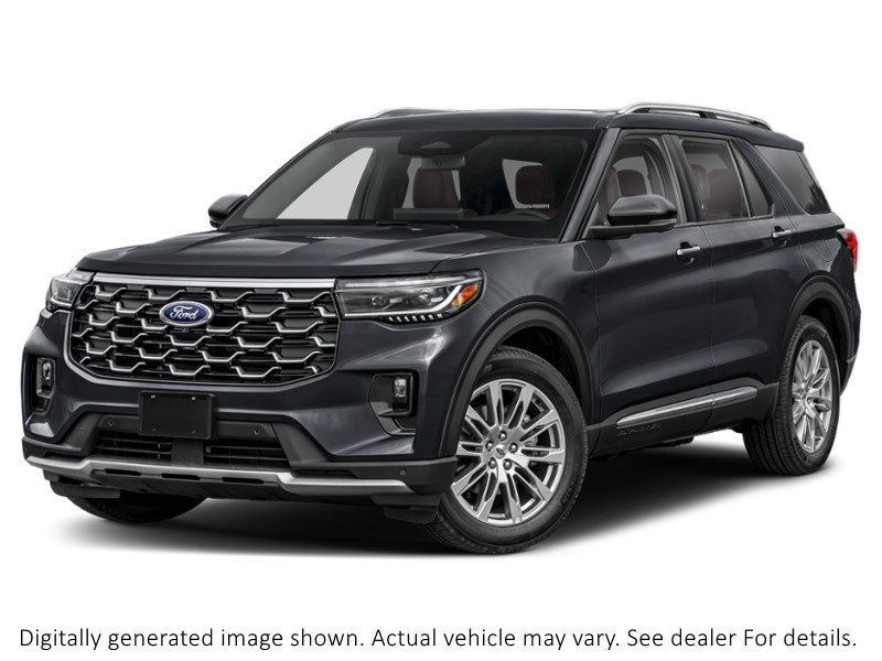 2027 Ford Explorer Platinum 4WD Agate Black Metallic  Shot 4