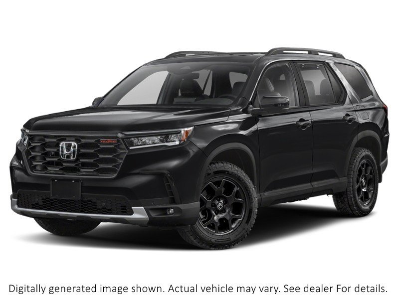 2025 Honda Pilot Trailsport AWD Crystal Black Pearl  Shot 1