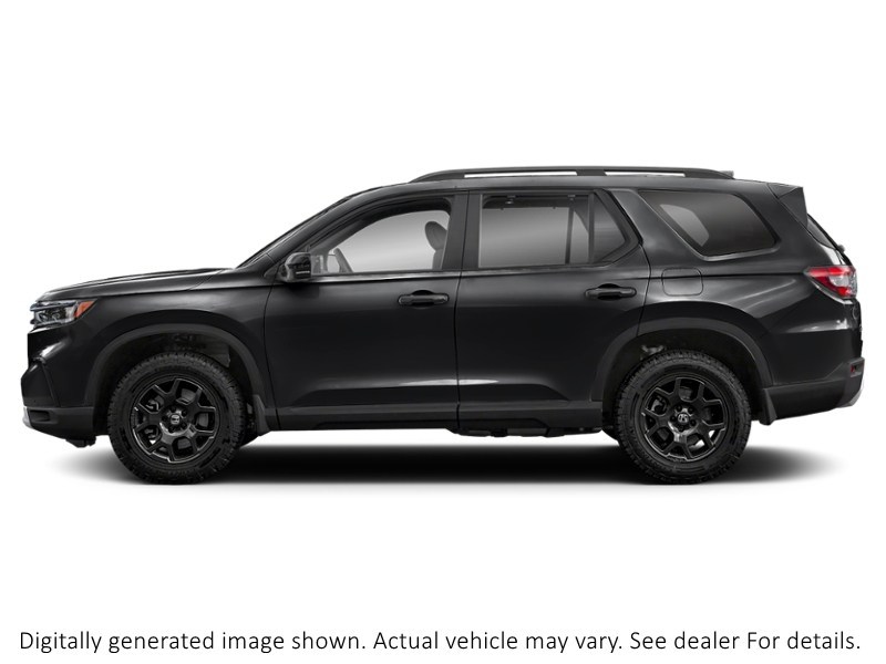 2025 Honda Pilot Trailsport AWD Crystal Black Pearl  Shot 3