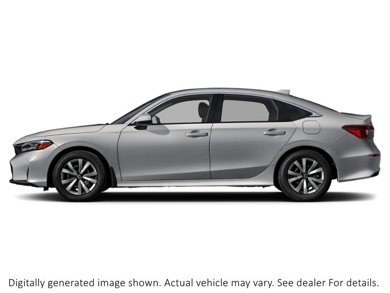 2026 Honda Civic Sedan LX CVT Solar Reflection Silver Metallic  Shot 3