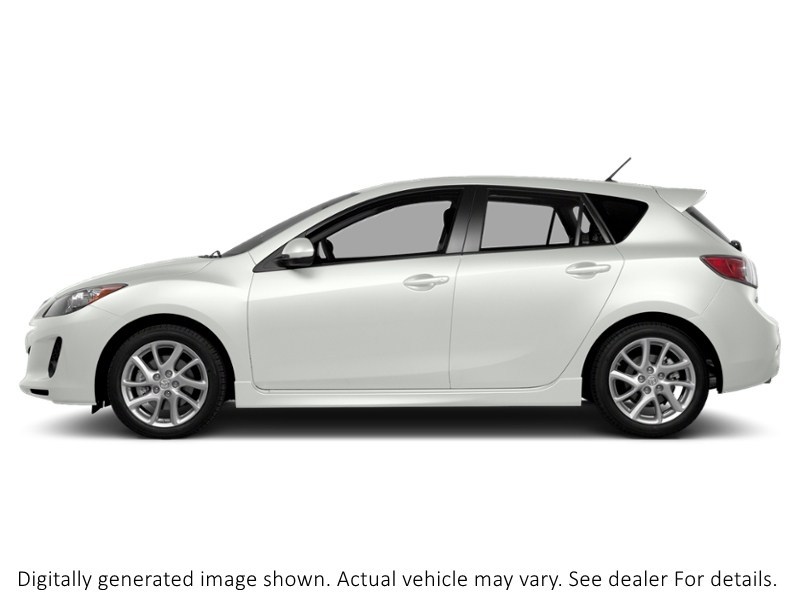 2013 Mazda Mazda3 Sport 4Dr Hb Sport Man Gs-Sky Crystal White Pearl  Shot 3