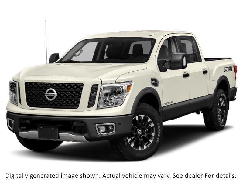 2018 Nissan Titan 4X4 Crew Cab Pro-4X Pearl White  Shot 4