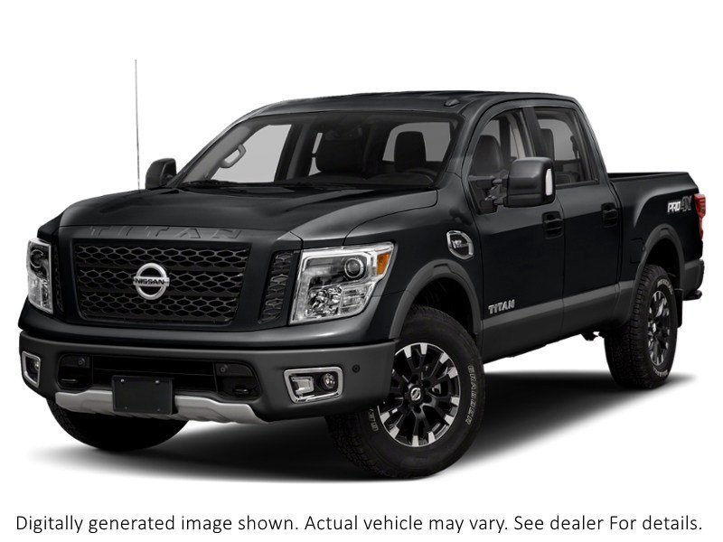 2018 Nissan Titan 4X4 Crew Cab Pro-4X Magnetic Black Metallic  Shot 7