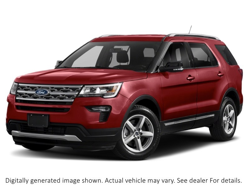 2018 Ford Explorer XLT 4WD Ruby Red Metallic Tinted Clearcoat  Shot 58