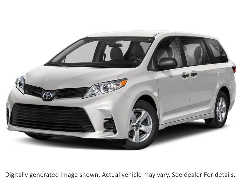 2019 Toyota Sienna LE 8-Passenger FWD Super White  Shot 4