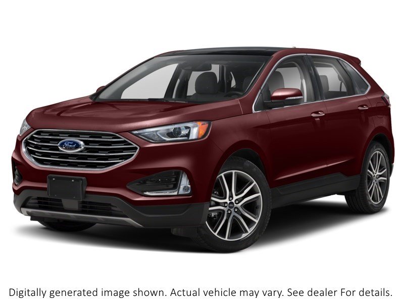 2019 Ford Edge Titanium Burgundy Velvet Metallic Tinted Clearcoat  Shot 31