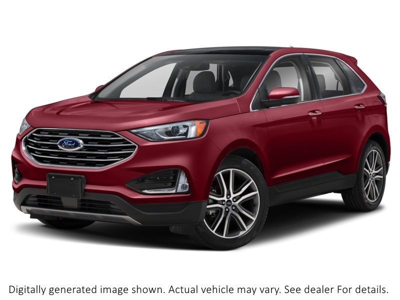 2019 Ford Edge Titanium Ruby Red Metallic Tinted Clearcoat  Shot 40