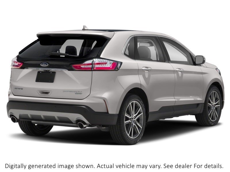 2019 Ford Edge Titanium White Platinum Metallic Tri-Coat  Shot 2