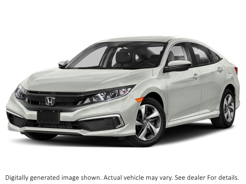 2020 Honda Civic Sedan LX CVT Platinum White Pearl  Shot 4