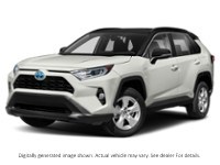2021 Toyota Rav4 Hybrid Hybrid XLE AWD Blizzard Pearl w/Black Roof  Shot 4