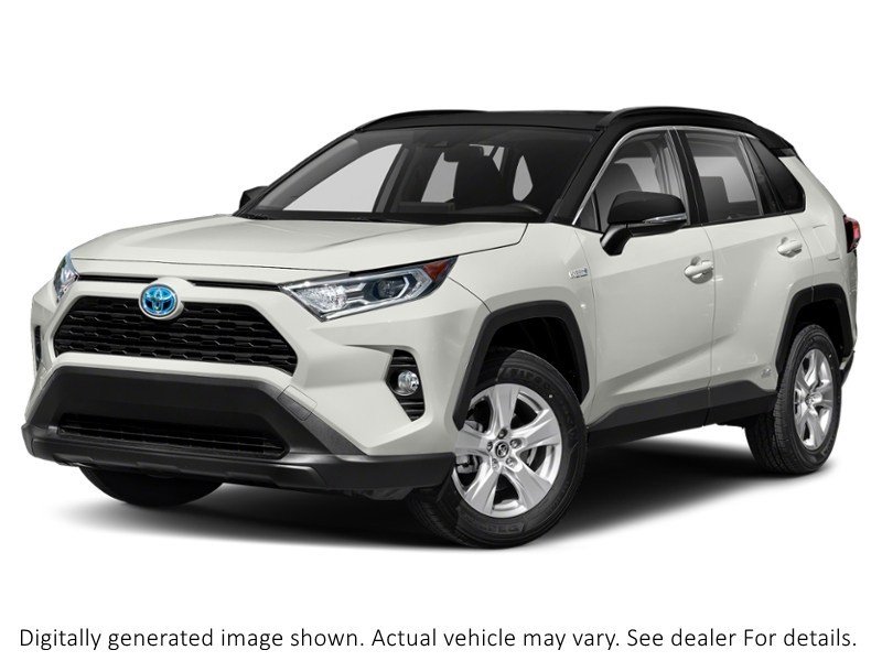 2021 Toyota Rav4 Hybrid Hybrid XLE AWD Blizzard Pearl w/Black Roof  Shot 1
