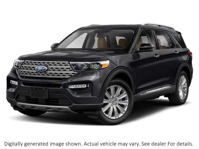 2021 Ford Explorer Limited 4WD Agate Black Metallic  Shot 1