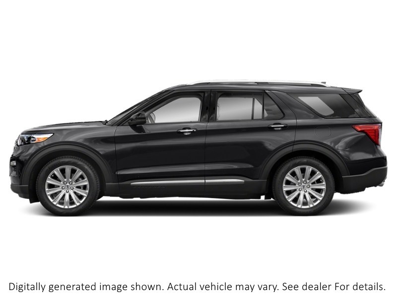 2021 Ford Explorer Limited 4WD Agate Black Metallic  Shot 3