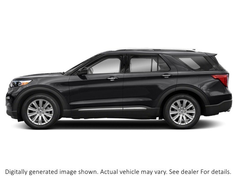2021 Ford Explorer Limited 4WD Agate Black Metallic  Shot 3