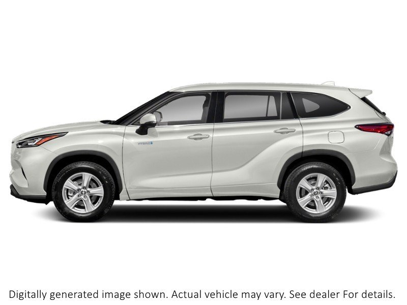 2021 Toyota Highlander Hybrid Hybrid XLE AWD Blizzard Pearl  Shot 3