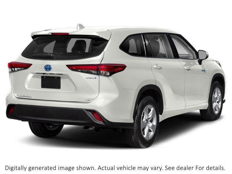 2021 Toyota Highlander Hybrid Hybrid XLE AWD Blizzard Pearl  Shot 6