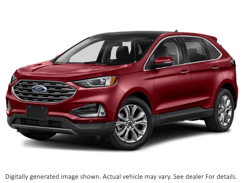 2022 Ford Edge Titanium AWD Rapid Red Metallic Tinted Clearcoat  Shot 4