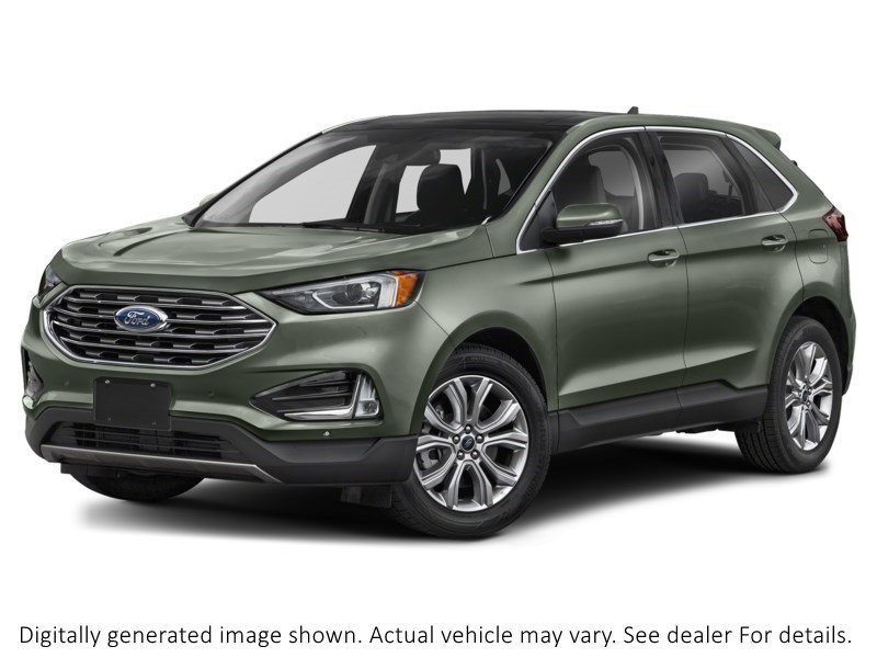 2022 Ford Edge Titanium AWD Forged Green Metallic  Shot 34