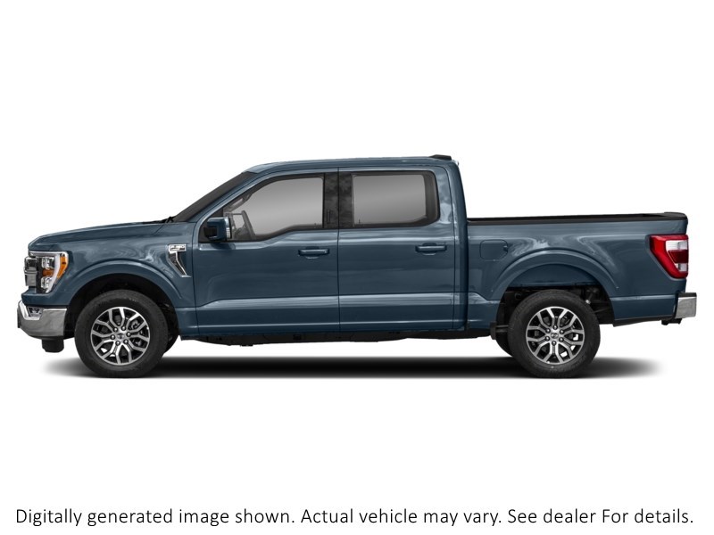 2022 Ford F-150 Lariat | 4X4 | 5.0L | 502A | Roof | 360 | Pwr Tlgt Antimatter Blue Metallic  Shot 3