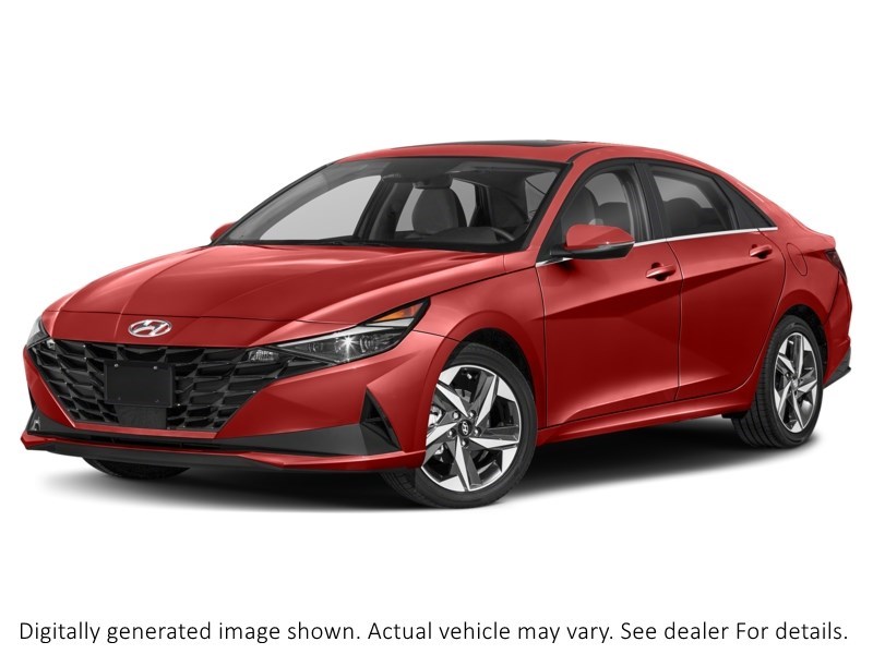 2021 Hyundai Elantra Hev Preferred DCT Fiery Red  Shot 4
