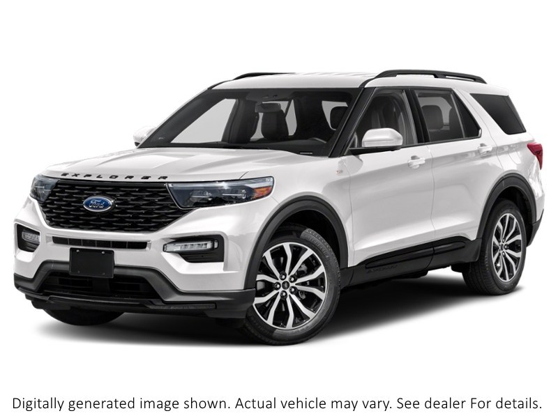 2022 Ford Explorer St-Line 4WD Star White Metallic Tri-Coat  Shot 7