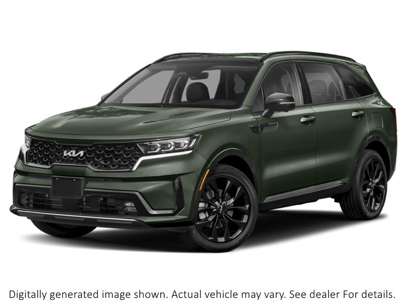 2022 Kia Sorento Sx AWD W/Black Leather Aruba Stone Green  Shot 4
