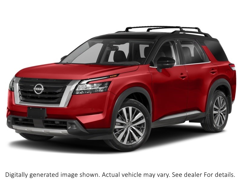 2022 Nissan Pathfinder Platinum 4WD Scarlet Ember Tintcoat/Super Black  Shot 13