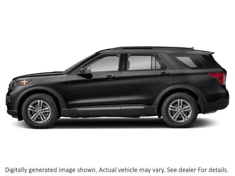 2023 Ford Explorer XLT 4WD Agate Black Metallic  Shot 3
