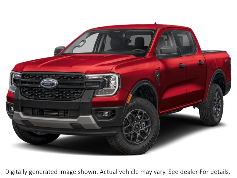 2026 Ford Ranger XLT 4WD Supercrew 5' Box Ruby Red Metallic Tinted Clearcoat  Shot 1