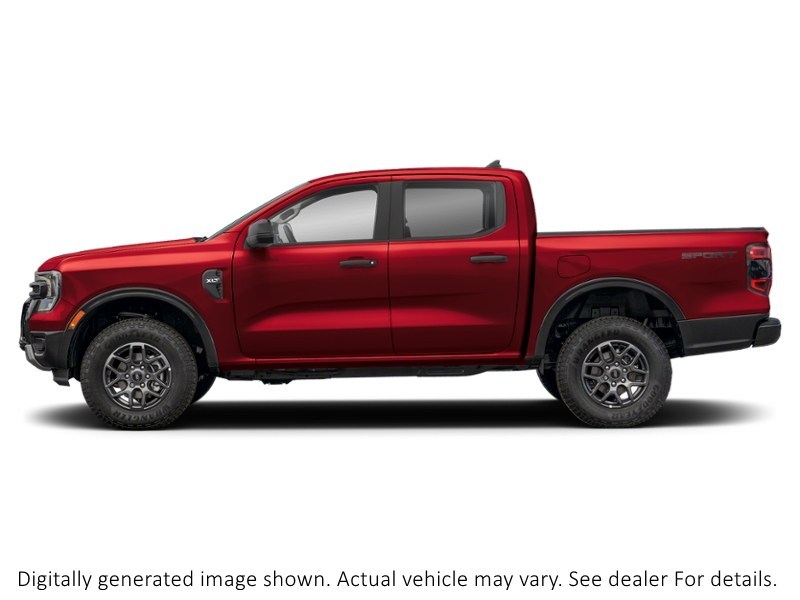 2026 Ford Ranger XLT 4WD Supercrew 5' Box Ruby Red Metallic Tinted Clearcoat  Shot 5