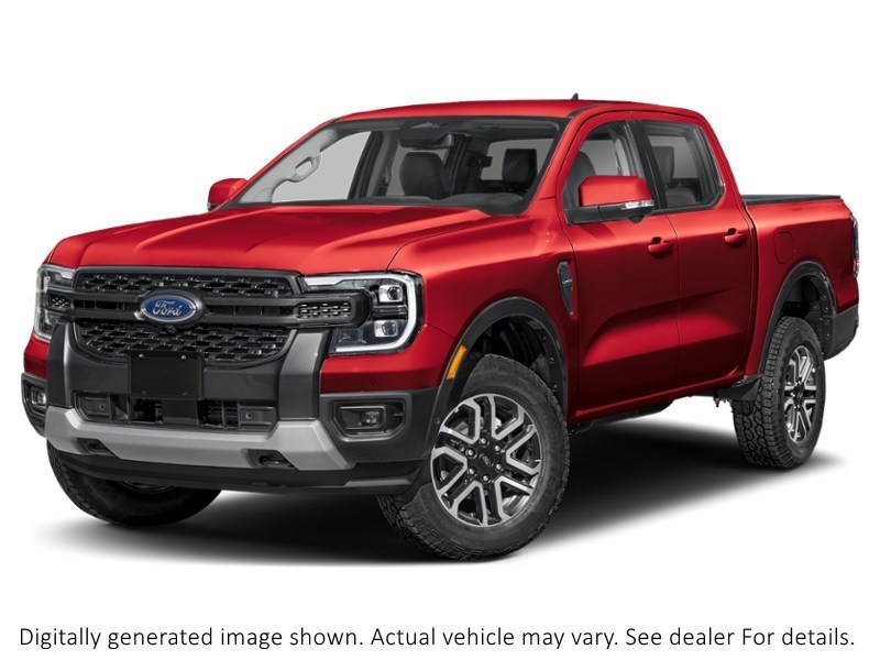 2026 Ford Ranger Lariat 4WD Supercrew 5' Box Ruby Red Metallic Tinted Clearcoat  Shot 1