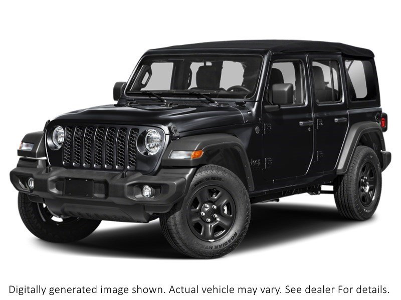 2024 Jeep Wrangler Sahara 4 Door 4X4 Black  Shot 4