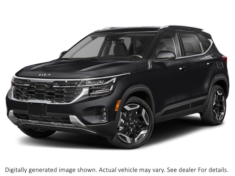 2024 Kia Seltos Sx AWD W/Black Interior Fusion Black  Shot 19