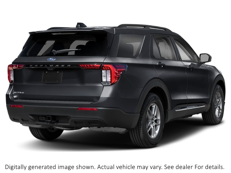 2026 Ford Explorer Active W/200A Pkg 4WD Agate Black Metallic  Shot 2