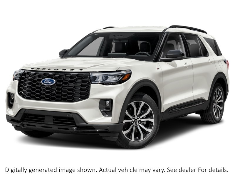 2027 Ford Explorer St-Line 4WD Star White Metallic Tri-Coat  Shot 4