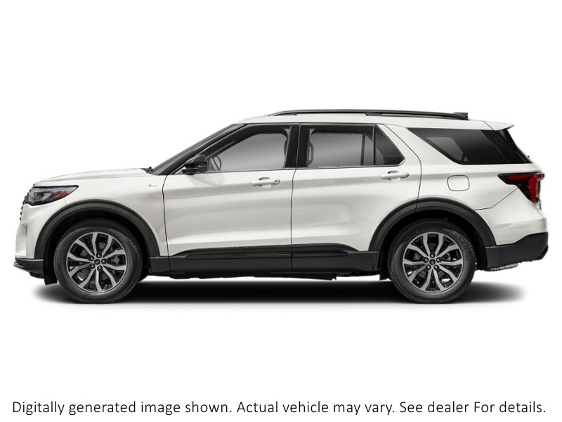 2027 Ford Explorer St-Line 4WD Star White Metallic Tri-Coat  Shot 3