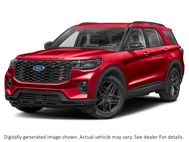 2025 Ford Explorer ST 4WD Rapid Red Metallic Tinted Clearcoat  Shot 4