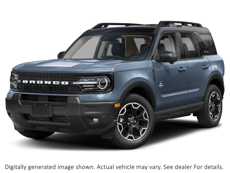 2025 Ford Bronco Sport Outer Banks 4X4 Azure Grey Metallic Tri-Coat  Shot 1