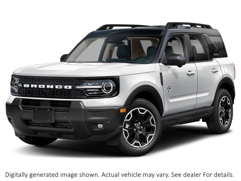 2026 Ford Bronco Sport Outer Banks 4X4 Space White Metallic  Shot 1