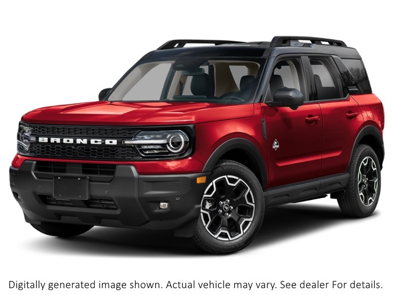 2026 Ford Bronco Sport Outer Banks 4X4 Ruby Red Metallic Tinted Clearcoat  Shot 1