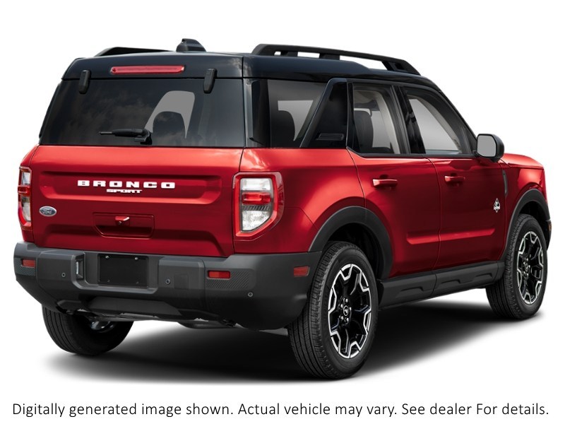 2026 Ford Bronco Sport Outer Banks 4X4 Ruby Red Metallic Tinted Clearcoat  Shot 2