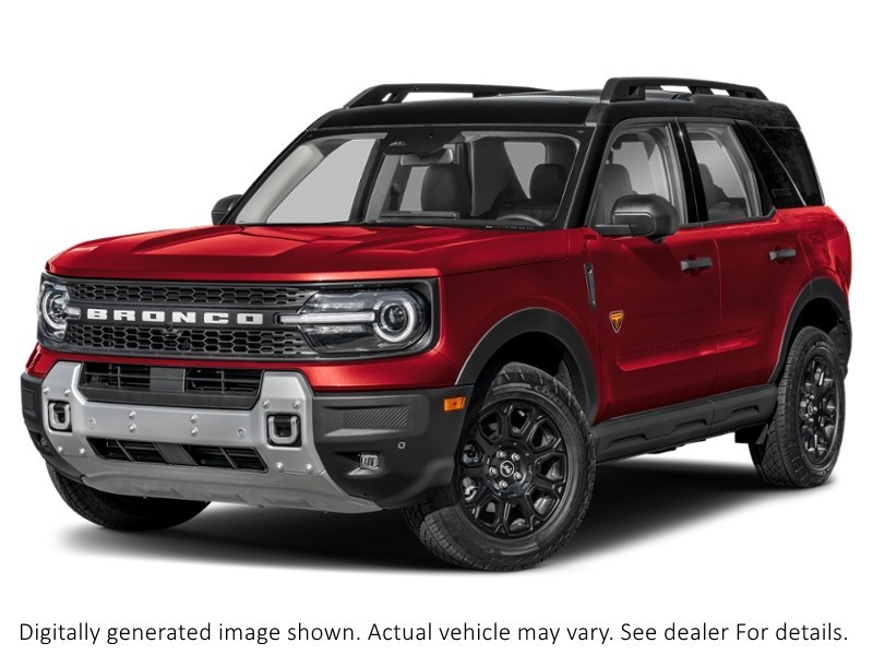 2026 Ford Bronco Sport Badlands 4X4 Ruby Red Metallic Tinted Clearcoat  Shot 4
